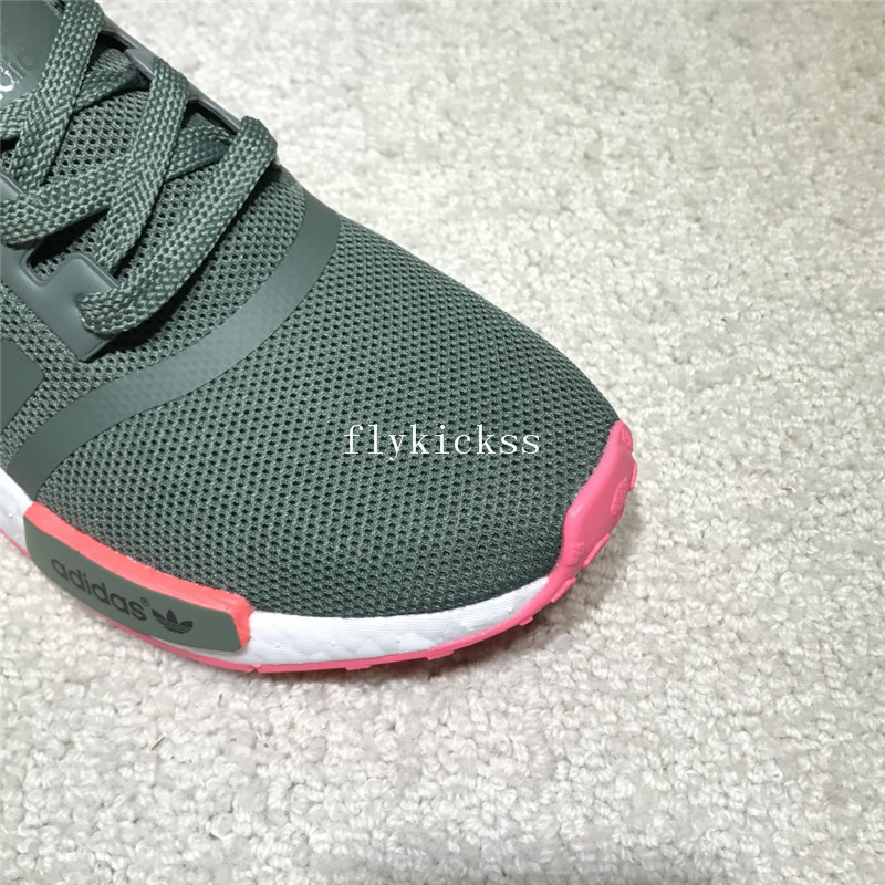 Real Boost Adidas NMD R1 Green